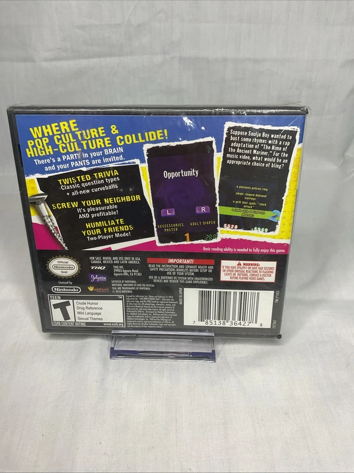 *NEW* You Don't Know Jack - Nintendo DS New in Box, Factory Sealed - Image 2 of 2