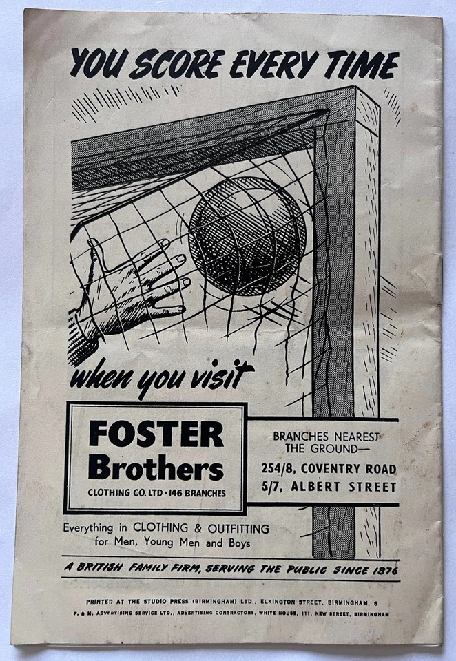 Birmingham City v Doncaster Rovers League Game 16th March 1955 - Image 3 of 3