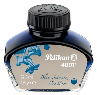 Pelikan Tinte 4001 im Glas blau-schwarz Inhalt: 62,5 ml