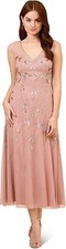New with tags Adrianna Papell Womens Beaded Ankle Dress Size 14 in Candied Ginge