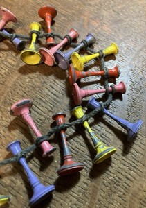 Lot Of 28 Vintage Clue Game Metal Candlesticks/ Painted / Strung Into A Necklace