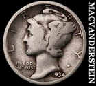 1934 Mercury Dime- Silver Scarce Better Date No Reserve #i3491