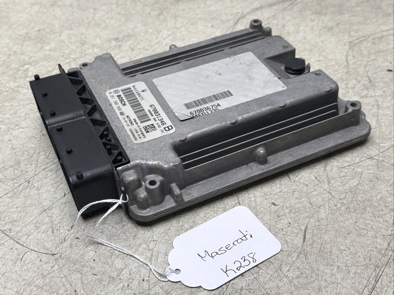2014-2017 Maserati Levante ECM Engine Computer Control Module 670031346B K238