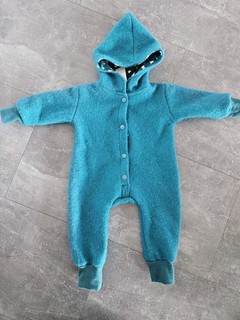 Handmade Wollwalk Overall Winter Petrol Unisex Gr 62 /68 100% Schurwolle