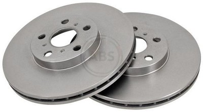 2x A.B.S. 16279 Bremsscheiben Vorne für TOYOTA CELICA Coupe (AT18, ST18)