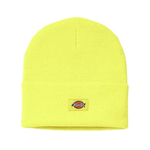Dickies Cuffed Beanie Toque Knit Hat - Neon Yellow
