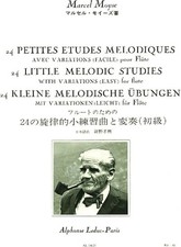 24 Petites Etudes Melodiques Avec Variations Facile pour Flute - 24 Little ...