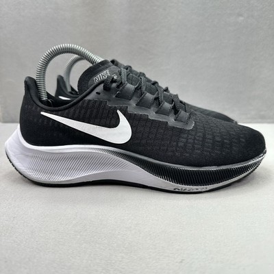 Nike Air Zoom Pegasus 37 Womens Size 7 Shoes Black / White Running Sneakers