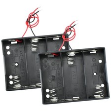 SDTC Tech 2-Pack 3X C Cell Battery Holder 4.5V C C Holder, C 3-Slot