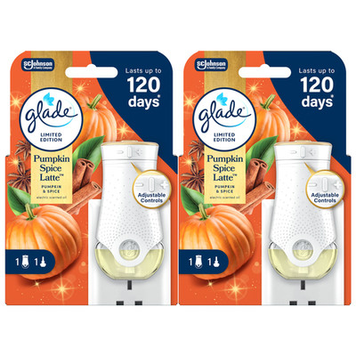 Glade Elektrischer Plugin Duftöl Nachfüller Lufterfrischer Pumpkin Spice Latte X 2