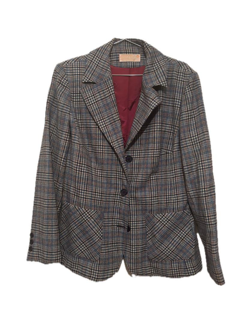 Pendleton Tailored Jacket Virgin wool Check Size1… - image 1