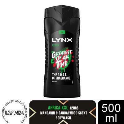 Gel de ducha refrescante Lynx Africa 12H Energy Boost Bodywash, 3x o 6x 500 ml