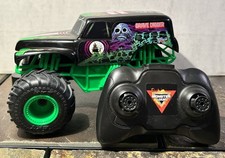 Spin Master Grave Digger Monster Jam RC 7" inches With Remote Tested 7"