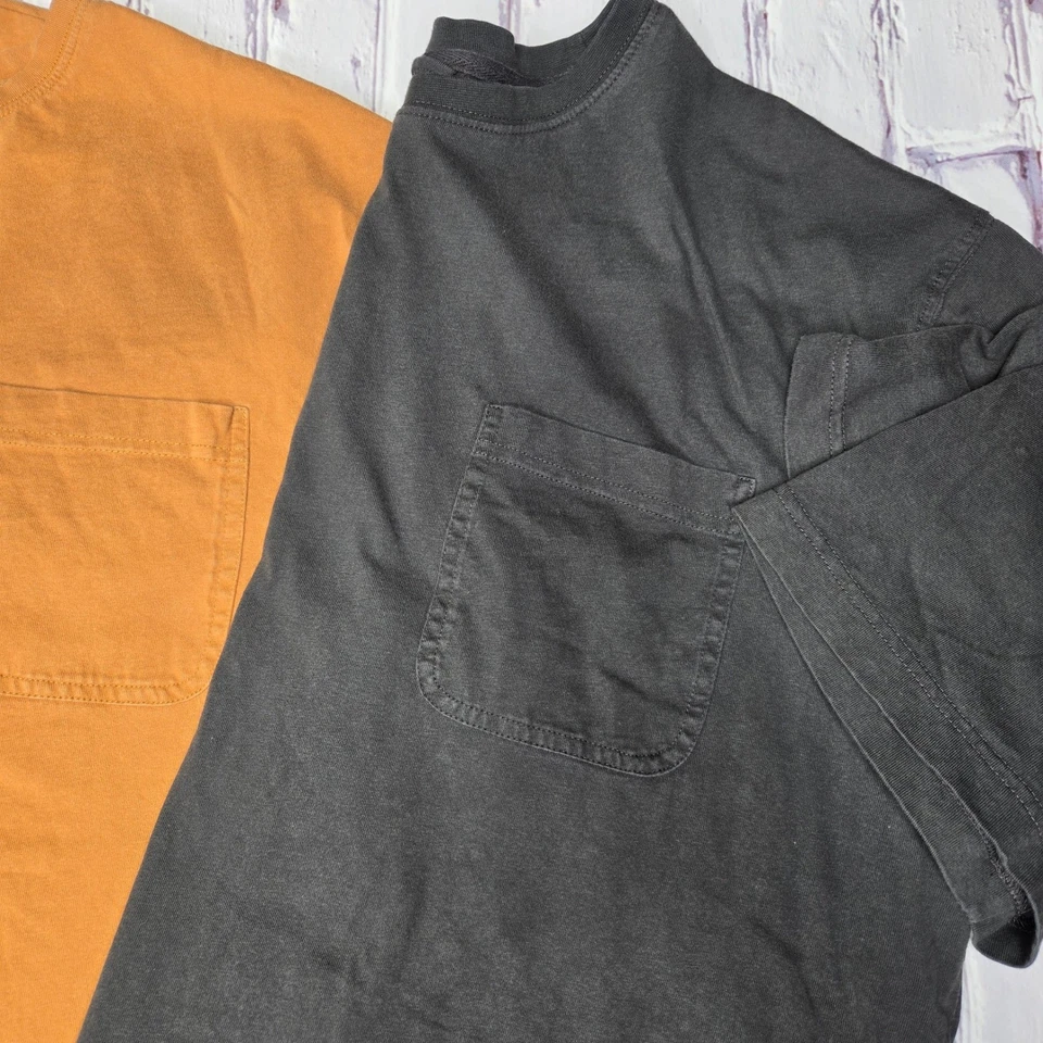 Red Head Brand Co Pocket TShirts Mens Sz XL Navy Blue Rust Orange Gray Lot Of 3 - Image 3 of 4