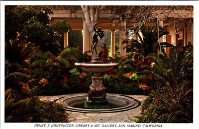 Vintage Postcard Henry E. Huntington Library & Art Gallery San Marino California