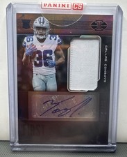 2019 Illusions Tony Pollard First Impressions Rookie Patch Auto Cowboys RPA /10