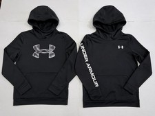 Under Armour Youth Large Hoodie Bundle Boys ColdGear Sweatshirts Lot 2 Pullover