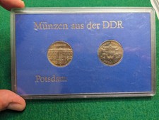 Lot 2x Silbermünzen DDR 5 Mark Potsdam 1986 In Box versiegelt