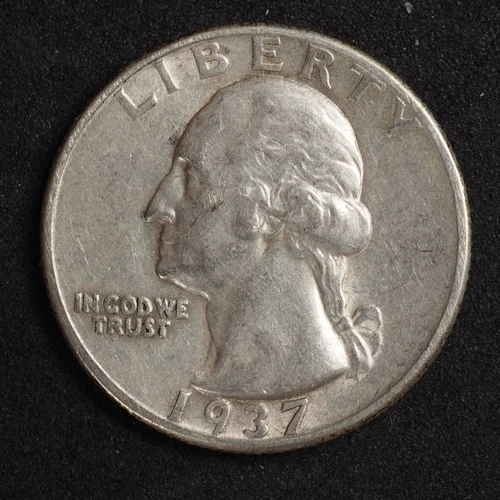 1937*P*WASHINGTON SILVER QUARTER**FREE SHIPPING**C2866