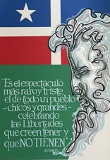 Augusto Marin Serigraph Cita Ramon Emeterio Betances Lares Puerto Rico 70 Callig