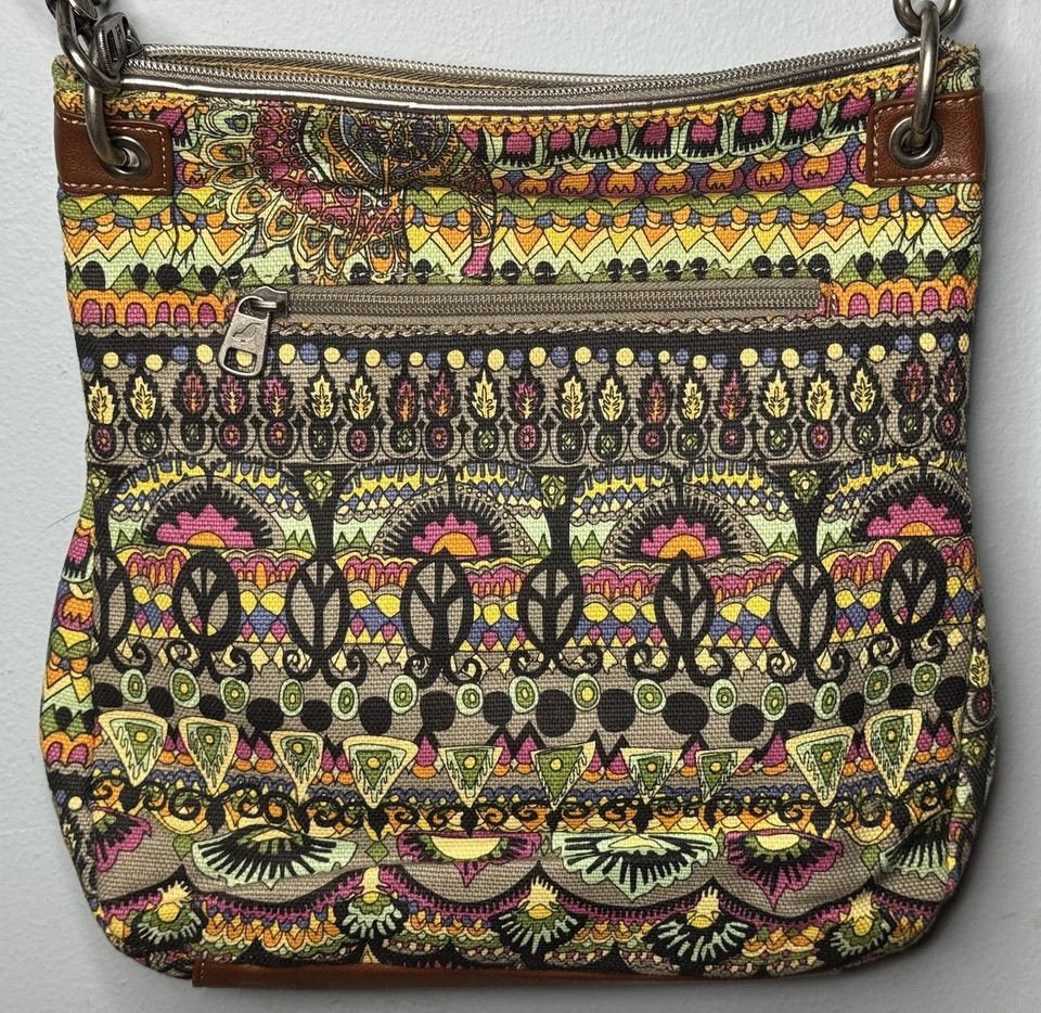Cartera Bandolera Mensajero Sakroots Paz Naturaleza Hobo Multicolor Foto 3 de 4