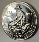1984 Engelhard Prospector Round: 1 ozt 0.999 Fine Silver: Brilliant Uncirculated