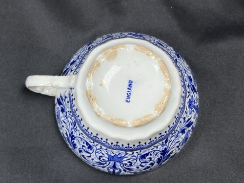 RARE Antique Henry Alcock & Co Burmese Pattern Cup/Saucer Set - Picture 22 of 24