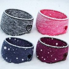 Ear Warmers Cover Ponytail Headband Wrap Winter Sports Fleece Ear muffs Womens