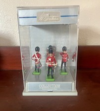 Vintage 1989 W Britain Scots Guards Metal Toy Soldiers Set of 4 Made in England