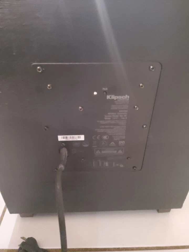 Klipsch Reference wireless subwoofer sub with cord Model Sub8 - image 4 of 4