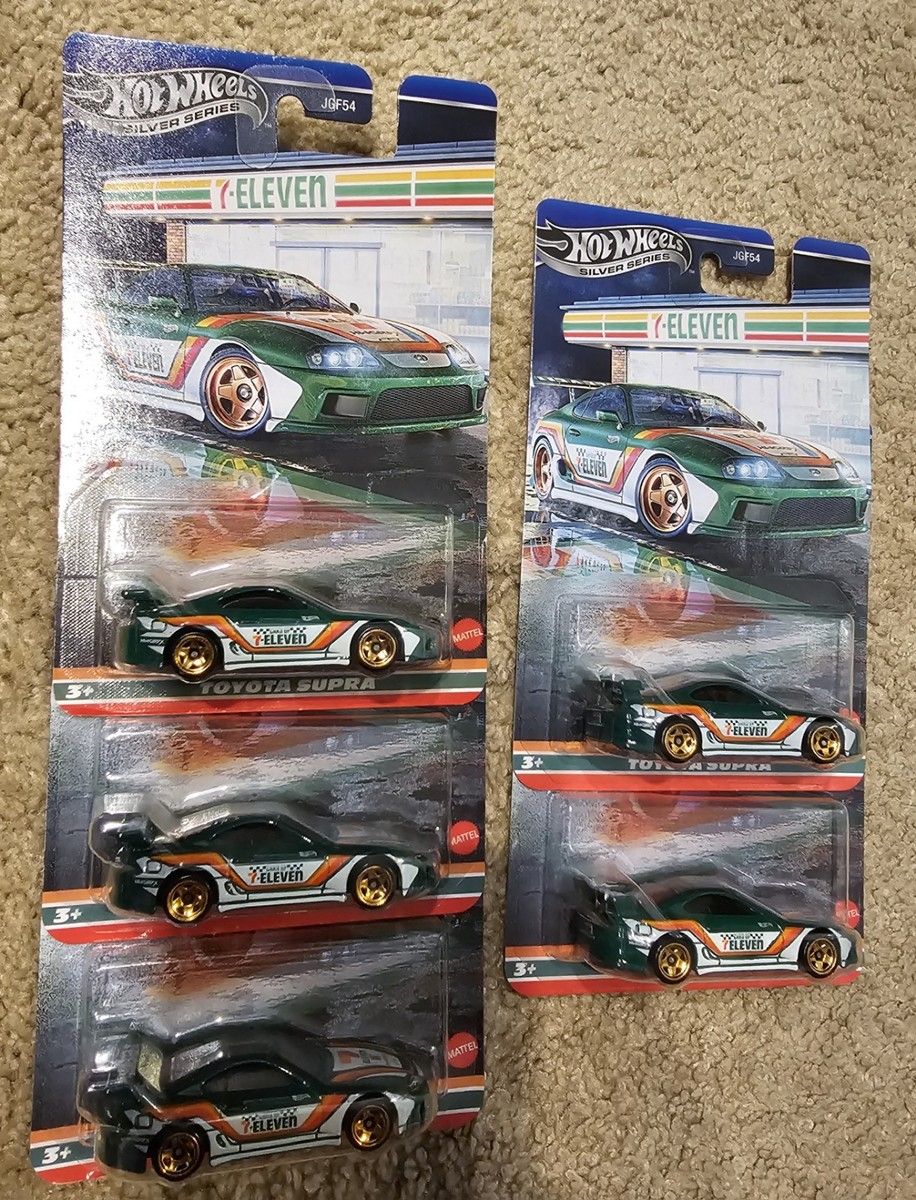 Hot Wheels トヨタスープラ 7-Eleven 4台セット 4) Four Hot Wheels Silver Series 7/11 Toyota Supra 7-Eleven