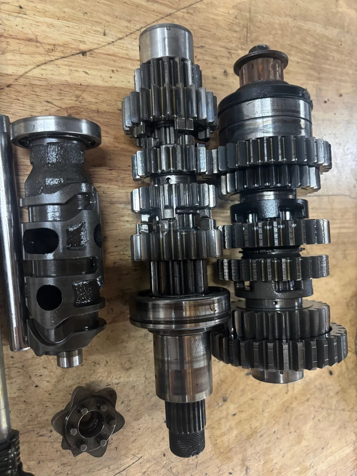 Honda CBR600 F4I CBR 600 2001-2006 motor transmisión engranajes horquillas motor de tambor Foto 3 de 4