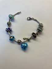 Lovelinks by Aagaard bracelet with 925 sterling silver and murano glass charms