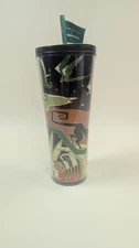 Starbucks Mike Willcox Art Deco Tumbler with Straw