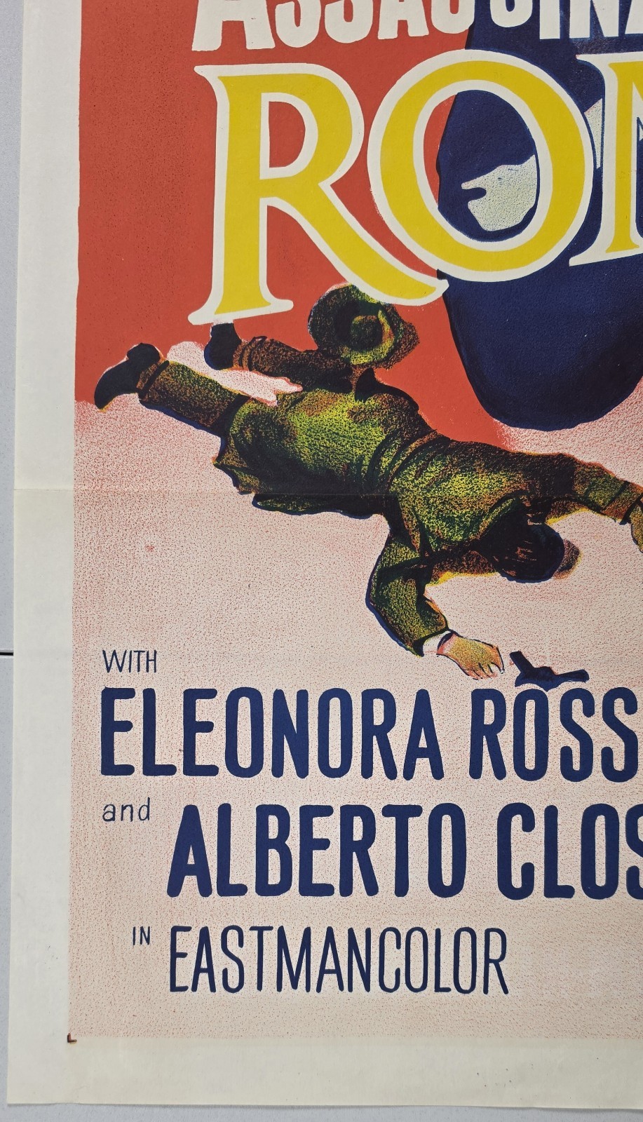 1965 Assassination in Rome 27x40 Original Australian One Sheet Crime SS VG image 4