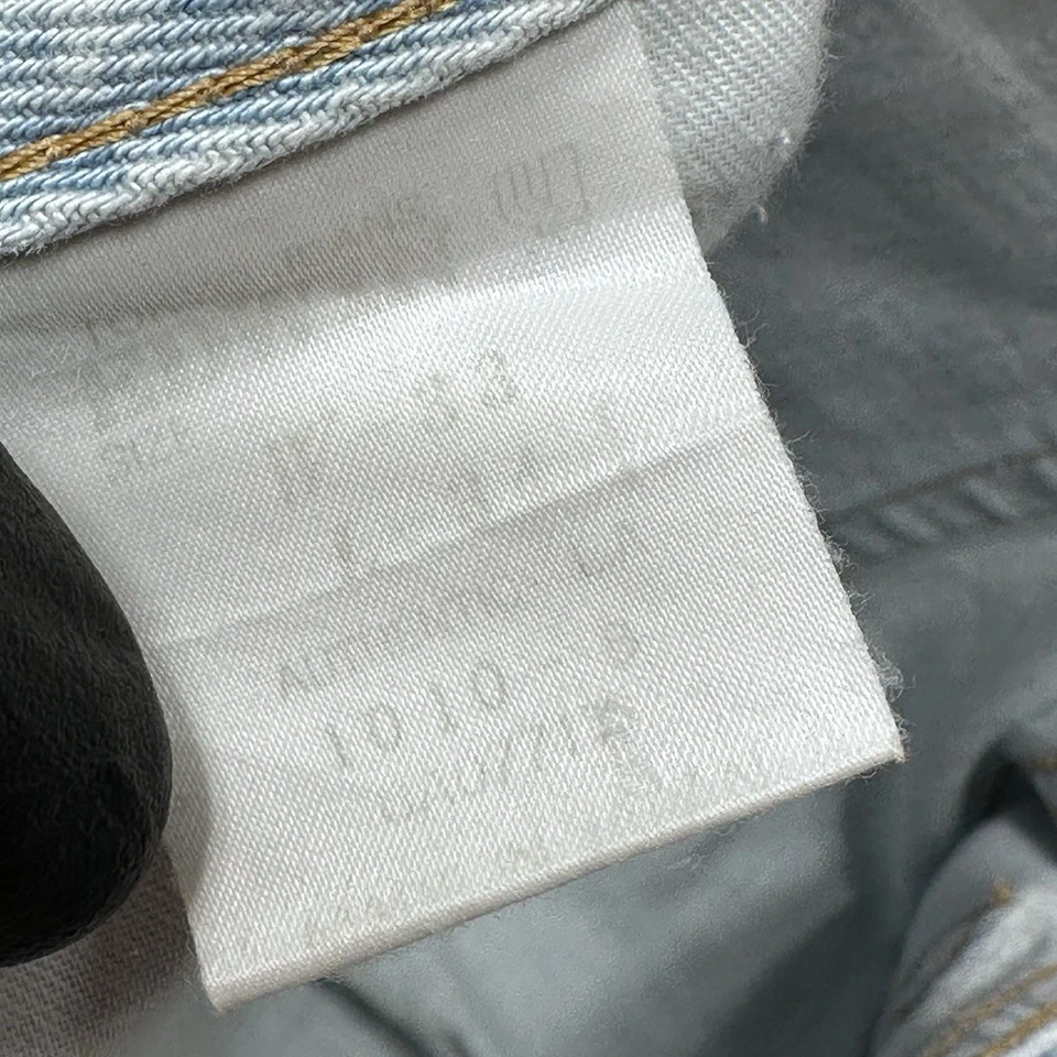 Jeans Edwin Vintage Para Hombre 30X34 Medido Azul Lavado Claro Denim Algodón Y2K Foto 3 de 4