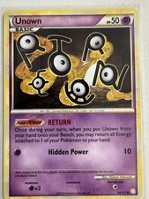Pokémon Unown Uncommon Regular 54/123 Heartgold & Soulsilver 50 HP Basic English on eBay