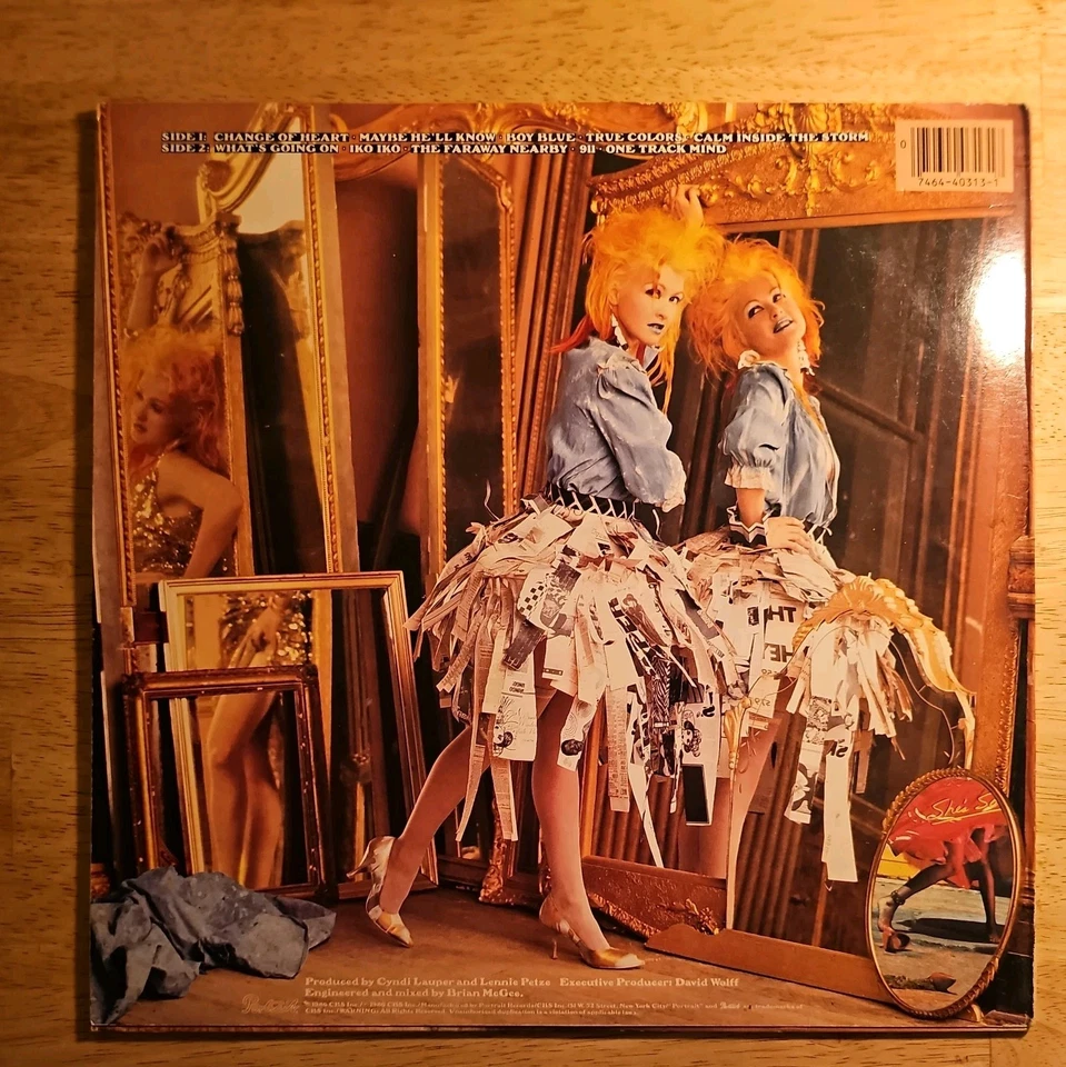 Cyndi Lauper – True Colors - LP 1986 Portrait Vinyl Record Shrink Hype Foto 2 de 4