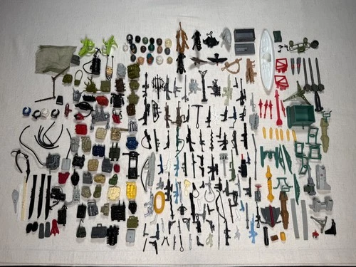 GI Joe Weapons Accessories Parts Lot Vintage ORIGINAL Hasbro ARAH 1980s HUGE LOT