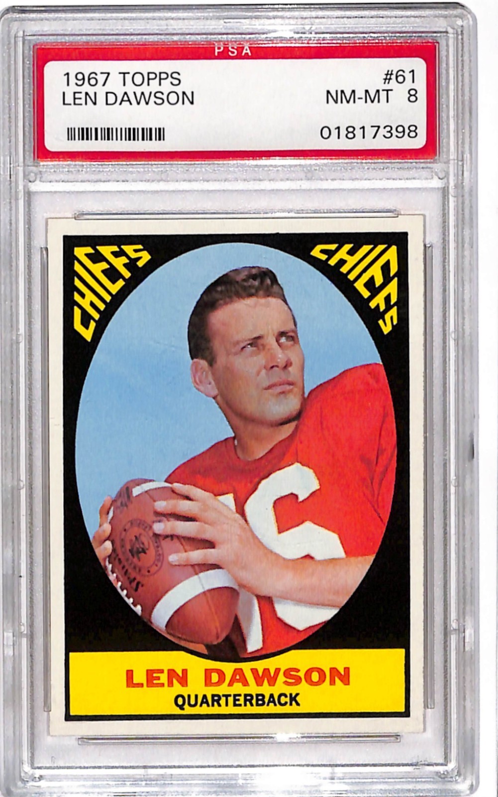 1967 Topps - Len Dawson #61 PSA 8