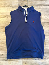 Peter Millar Crown Mens 1/4 Zip Sleeveless Go...