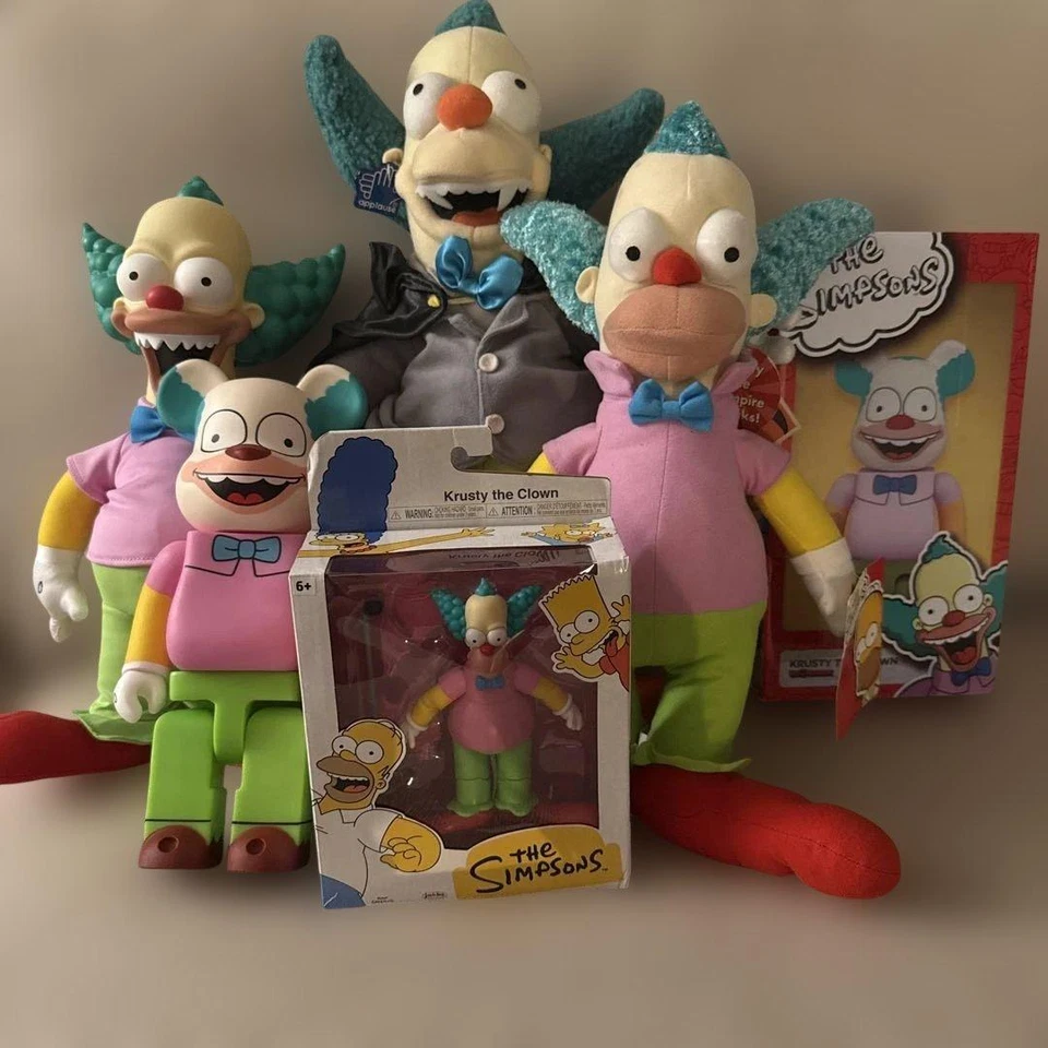 Limited BE@RBRICK  The Simpsons Krusty the Clown plusy toy doll figure set of 5 - Image 3 of 4