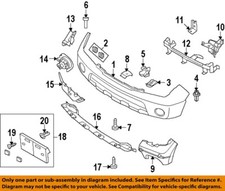 NISSAN OEM Headlight Head Light Lamp-Headlamp Assembly Nut 012410009U
