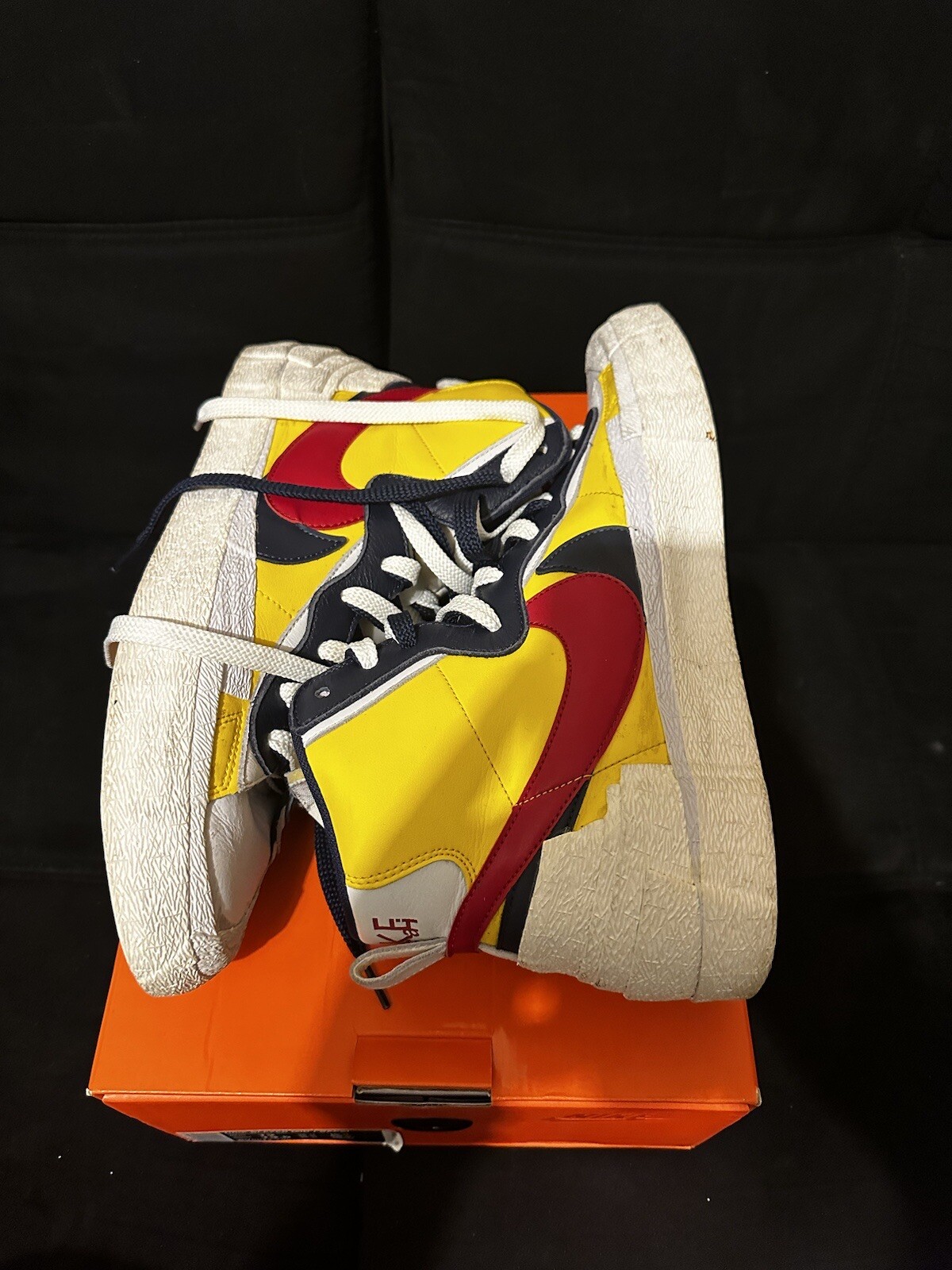 SACAI X NIKE Taglia 12 Blazer Nike Mid x Sacai Maize Navy 2019