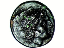 MYSIA, LAMPSAKOS (3rd-1st century BC.) APOLLO/LYRE (PEGASUS) (19MM-3.76G) #141