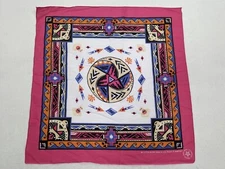 Wamcraft Bandana Handkerchief Southwest Tribal Made in the USA Pink Purple