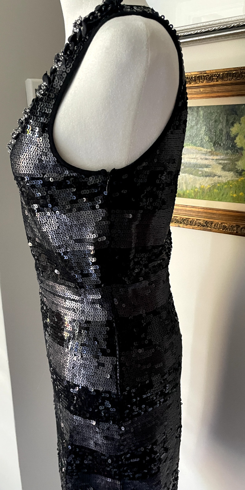 Authentic CLASS ROBERTO CAVALLI SEQUIN Dress Blac… - image 6