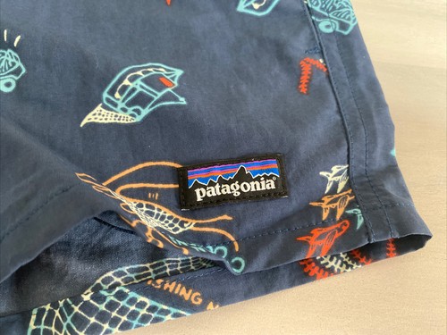 New Patagonia Girls Costa Rica Baggies Youth Large Blue Size Large L - Picture 2 of 7