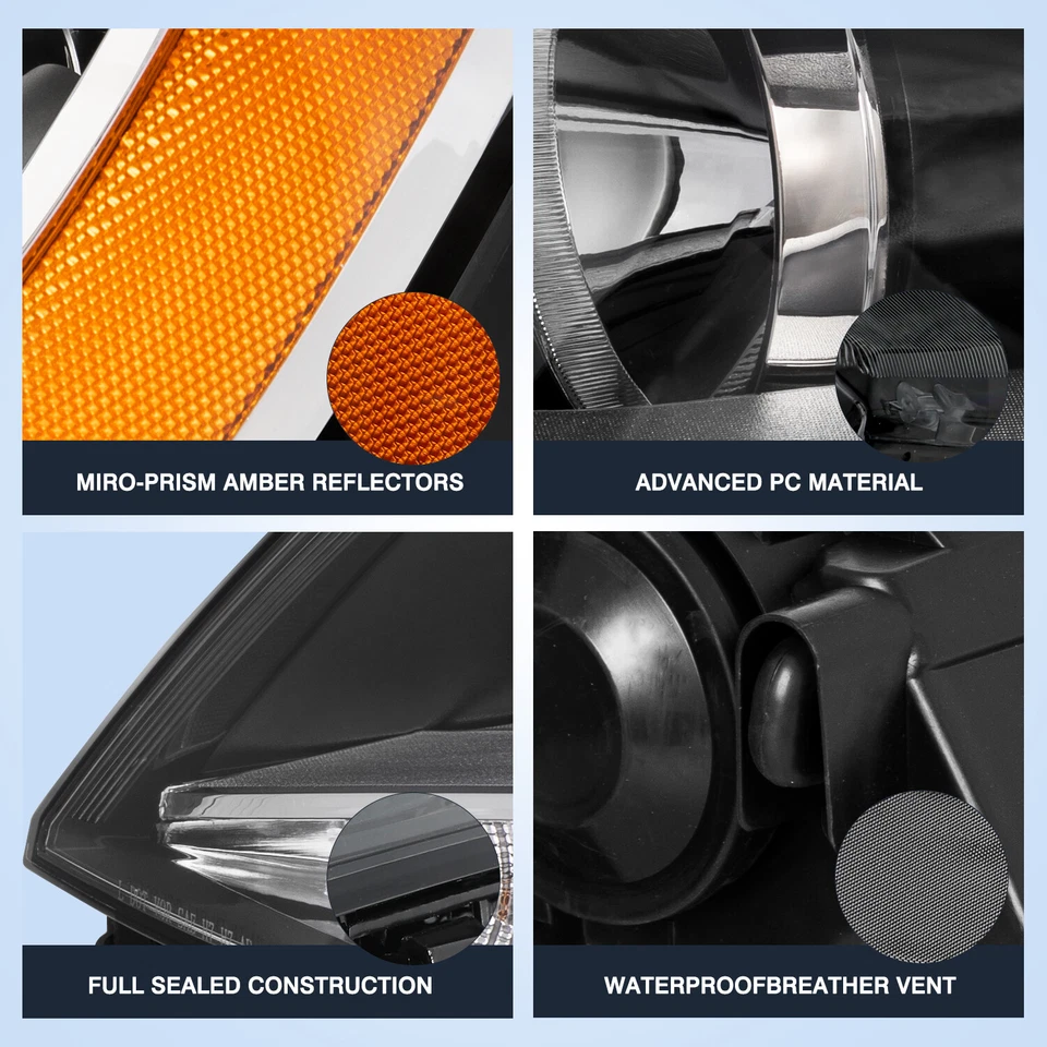 Pares de montaje de faros halógenos con LED DRL para Volkswagen Jetta MK6 2011-2018 Foto 3 de 4