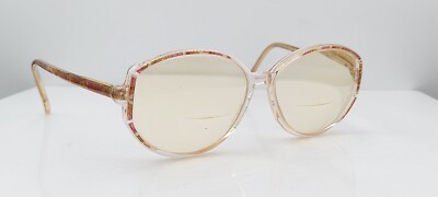 #ad #ad Vintage Back to Basics BTB 3500 Pink Translucent Oval Sunglasses FRAMES ONLY $15.00